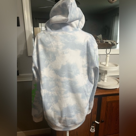 NWT-WESC 90's Mike Cloud Hoodie Blue Drawstring, Unisex - Picture 7 of 9